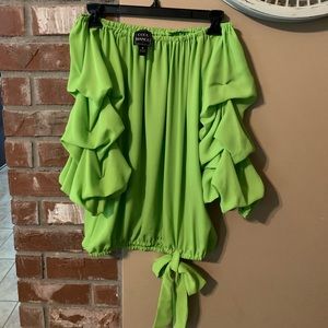 Coco Bianca off shoulder puff sleeve top-M